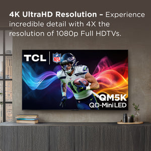 TCL - 55" Class QM5K Series 4K UHD HDR QD-Mini LED Smart TV with Google TV (2025)
