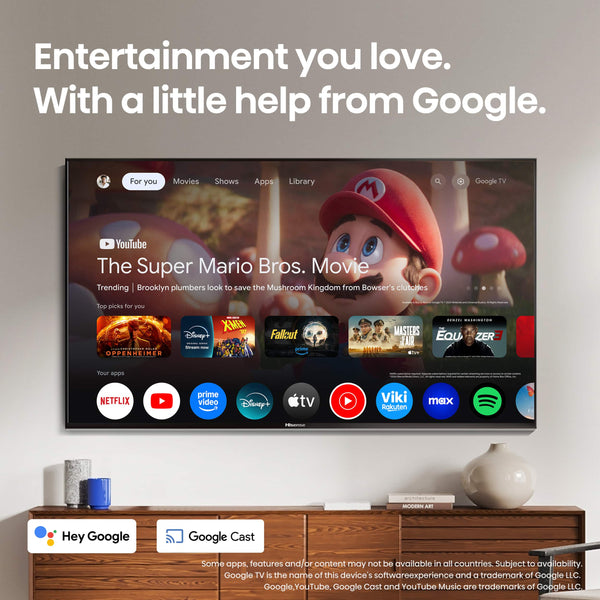 Hisense - 55" Class U7 Series MiniLED QLED UHD 4K HDR Smart Google TV (2025)