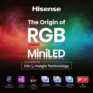 Hisense - 55" Class UR8 RGB MiniLED Series UHD 4K HDR Smart Google TV (2026)