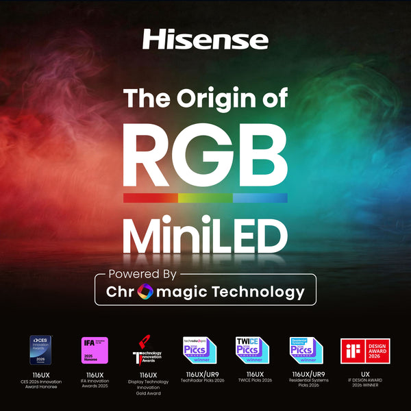 Hisense - 55" Class UR8 RGB MiniLED Series UHD 4K HDR Smart Google TV (2026)