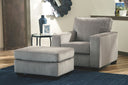 Altari - Living Room Set #gray #2pc.chair,ottoman