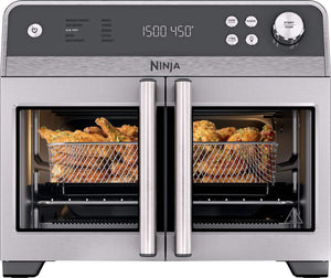 Ninja - French Door Premier Air Fryer, Convection Oven, Toaster - Stainless Steel