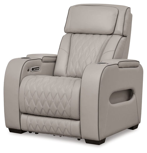 Boyington - Power Recliner/Adj Headrest #gray