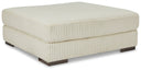 Lindyn - Oversized Accent Ottoman #beige