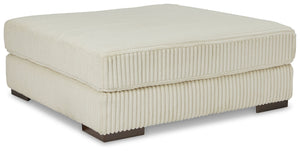 Lindyn - Oversized Accent Ottoman #beige