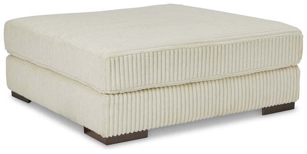 Lindyn - Oversized Accent Ottoman #beige