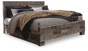Derekson - Panel Bed #king #2sidedrawers