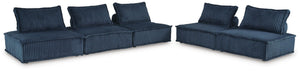 Bales - 5 Piece Sectional #blue