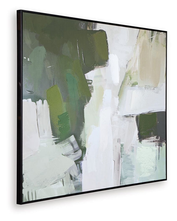 Vinick - Arte de pared - Verde / Gris / Blanco