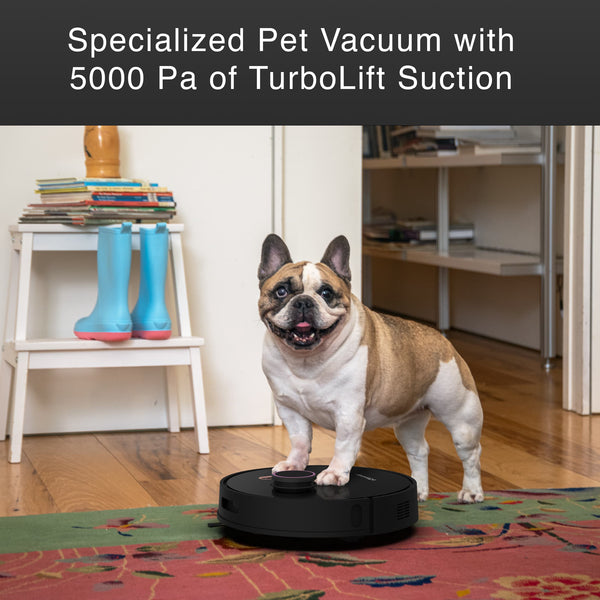 bObsweep - Orb-i Self-Emptying Robot Vacuum Cleaner, with 100-Day Capacity, 5000 pa Suction, & LiDAR Mapping - Blackberry