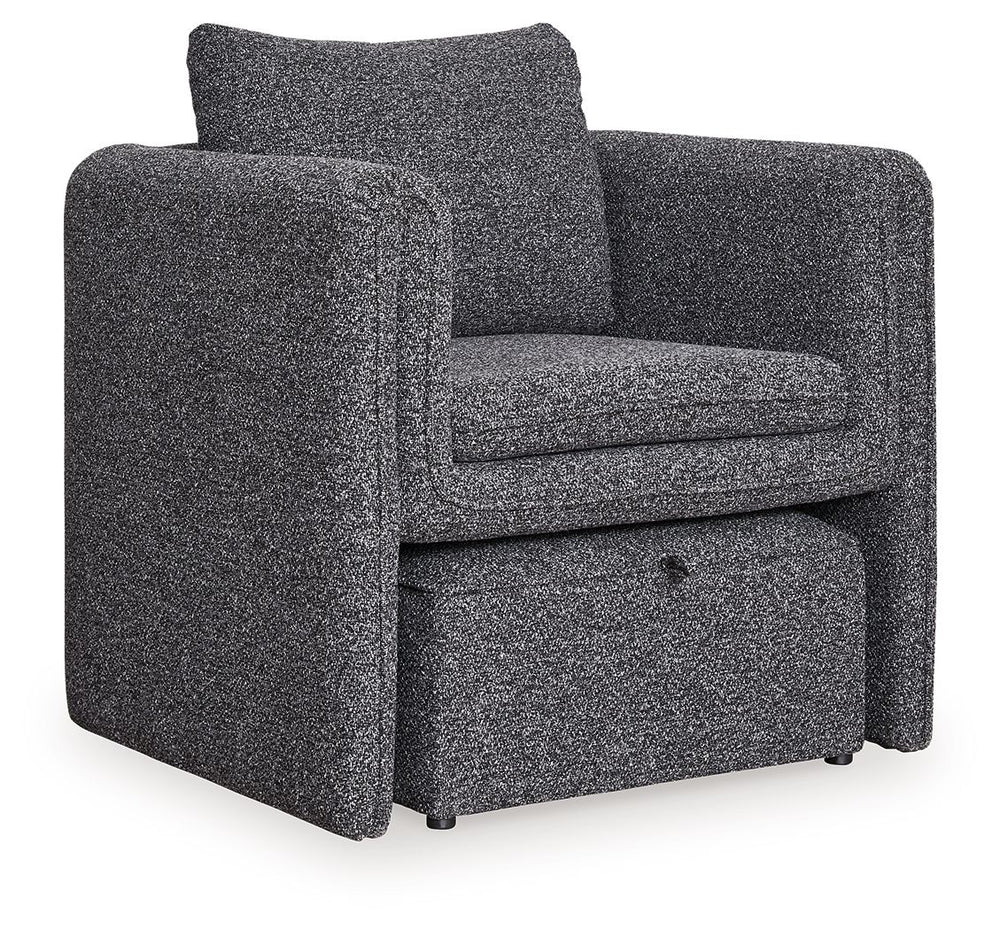 Vreni - Sillón Decorativo - Carbón / Negro