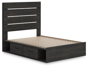 Hollivern - Panel Bed With Storage #full