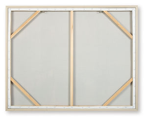 Worthney - Arte de pared - Azul / Blanco / Marrón