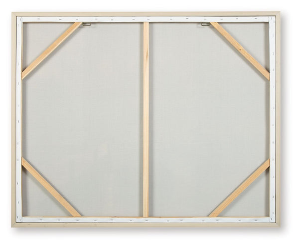 Worthney - Arte de pared - Azul / Blanco / Marrón