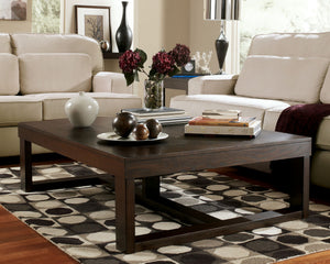Watson - Mesa de centro rectangular - Marrón oscuro