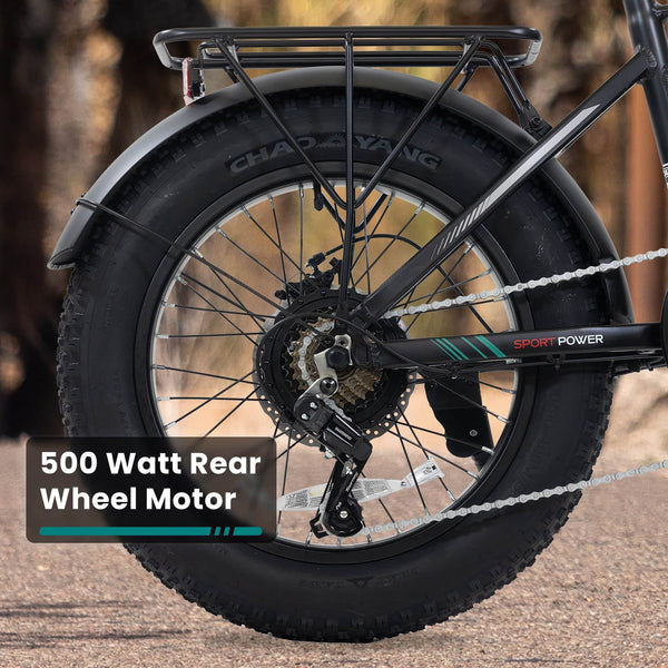 GoTrax - Z4 PRO Foldable Ebike w/ up to 40mi Max Operating Range and 28 mph Max Speed - Black