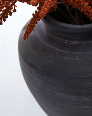 Meadie - 12" Vase #black