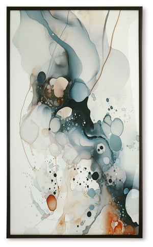 Foxenburg - Arte de pared - Azul / Ámbar / Blanco