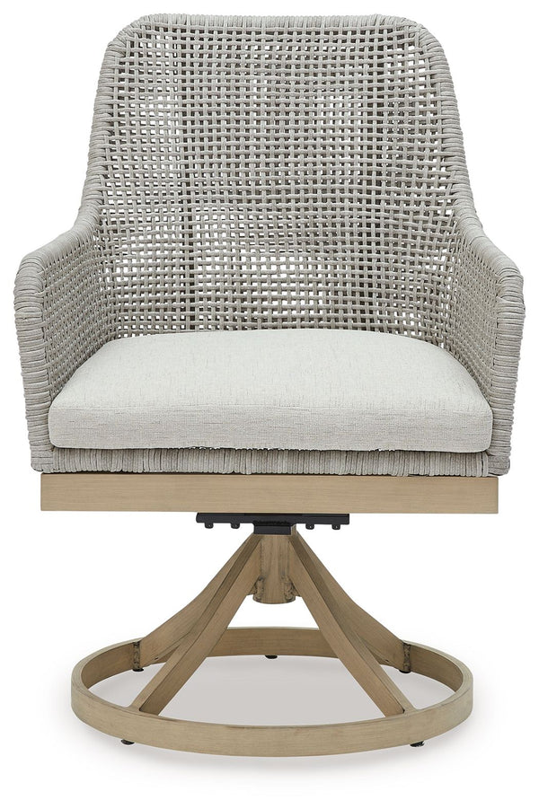 Seton Creek - Silla giratoria con cojín (juego de 2) - Gris