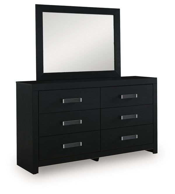 Maeling - Six Drawer Dresser #black #dresser&mirror