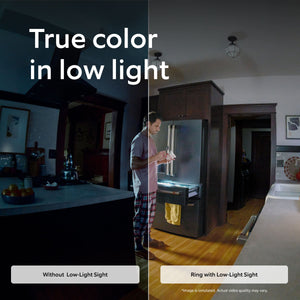 Ring - Indoor Cam Plus, Plug-In, Retinal 2K for enhanced video quality, 6x Zoom, Night Vision for color in near dark - Black