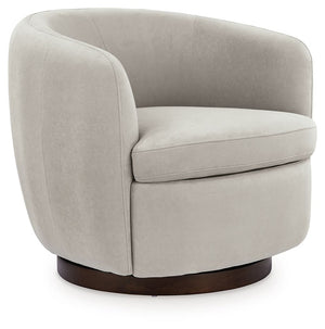 Annbury - Sillón giratorio decorativo - Beige claro