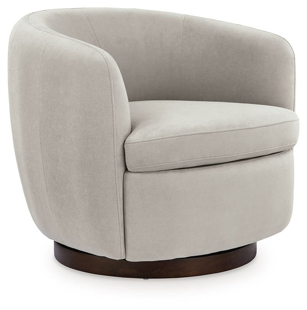 Annbury - Sillón giratorio decorativo - Beige claro