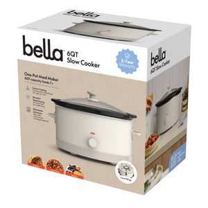 Bella - 6-qt. Manual Slow Cooker - Oatmilk