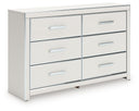 Zuraleus - Six Drawer Dresser #white #dressers