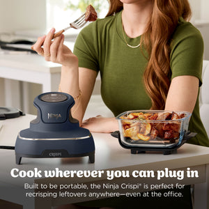 Ninja - Crispi 4-in-1 Portable Glass Air Fryer Cooking System - Gray