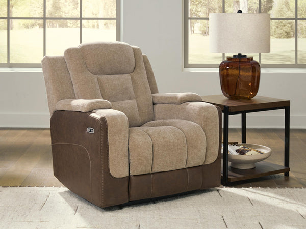 Mixed Motion - Power Recliner With Adjustable Headrest #lightbrown