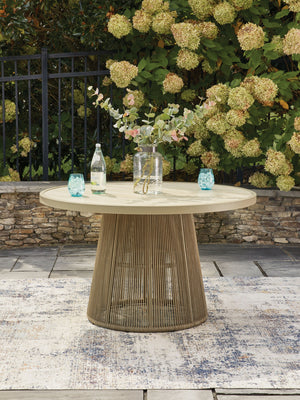 Orchard Beach - Mesa de comedor exterior - Beige