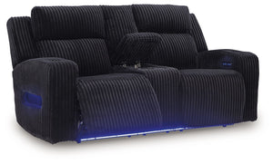 Forest Lake - Power Reclining Loveseat With Console / Adj Headrest #black
