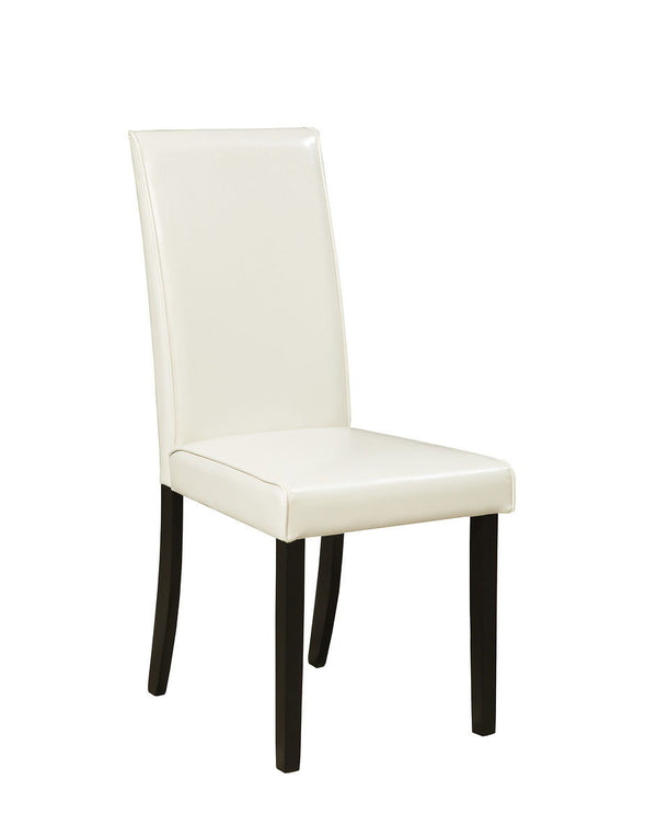 Kimonte - Dining Table Set #5pc.table,2ivorychairs,2brownchairs