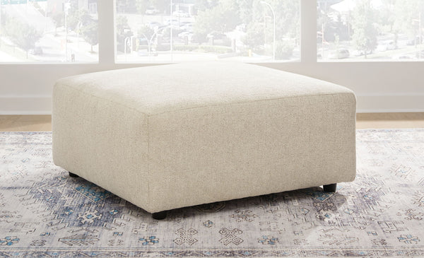 Edenfield - Oversized Accent Ottoman #beige