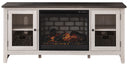 Dorrinson - TV Stand With Fireplace Insert #2pc.tvstandwithfauxfirebrickfireplaceinsert