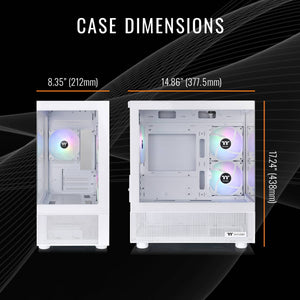 Thermaltake - LCGS Vista R66 Gaming Desktop AMD Ryzen 5 5600 2024, 16GB RGB Memory, AMD Radeon RX 6600, 1TB NVMe M.2, Wifi - White