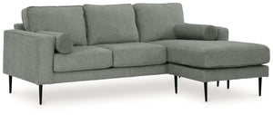 Hazela - Sofá con chaise longue - Carbón