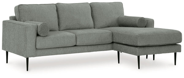 Hazela - Sofá con chaise longue - Carbón