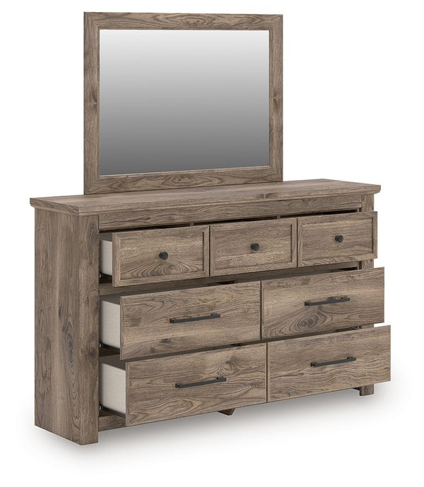 Rusticott - Poster Bedroom Set #4pc.bed,dresser,mirror,nightstand|3pc.bed,dresser,mirror
