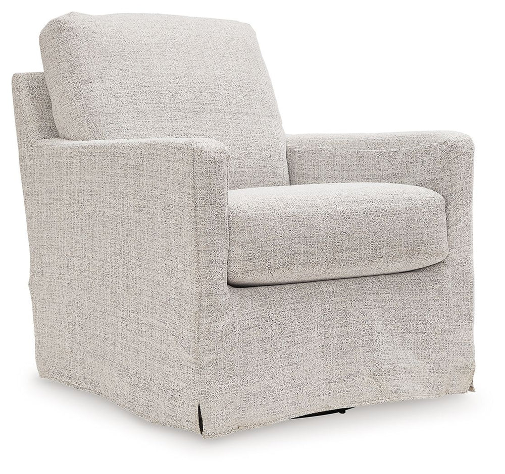 Nenana Next-Gen Nuvella - Swivel Glider Accent Chair #lightgray