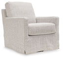 Nenana Next-Gen Nuvella - Swivel Glider Accent Chair #lightgray