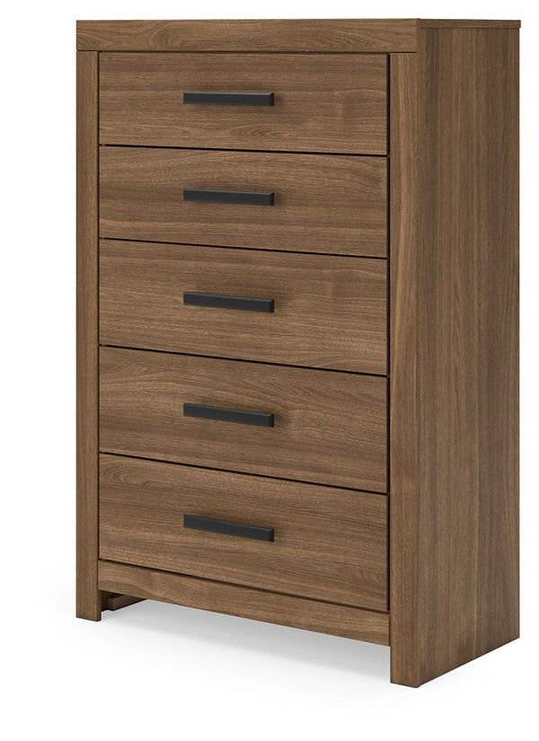 Broachmyn - Five Drawer Chest #lightbrown