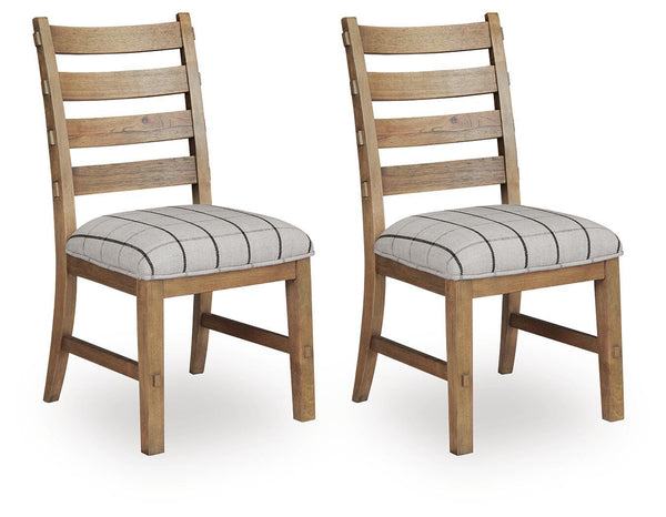 Ridgester - Dining Upholstered Side Chair (Set of 2) #lightbrown