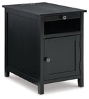Treytown - Chair Side End Table #black