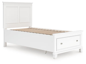 Fortman - Panel Bed #twin #1drawer