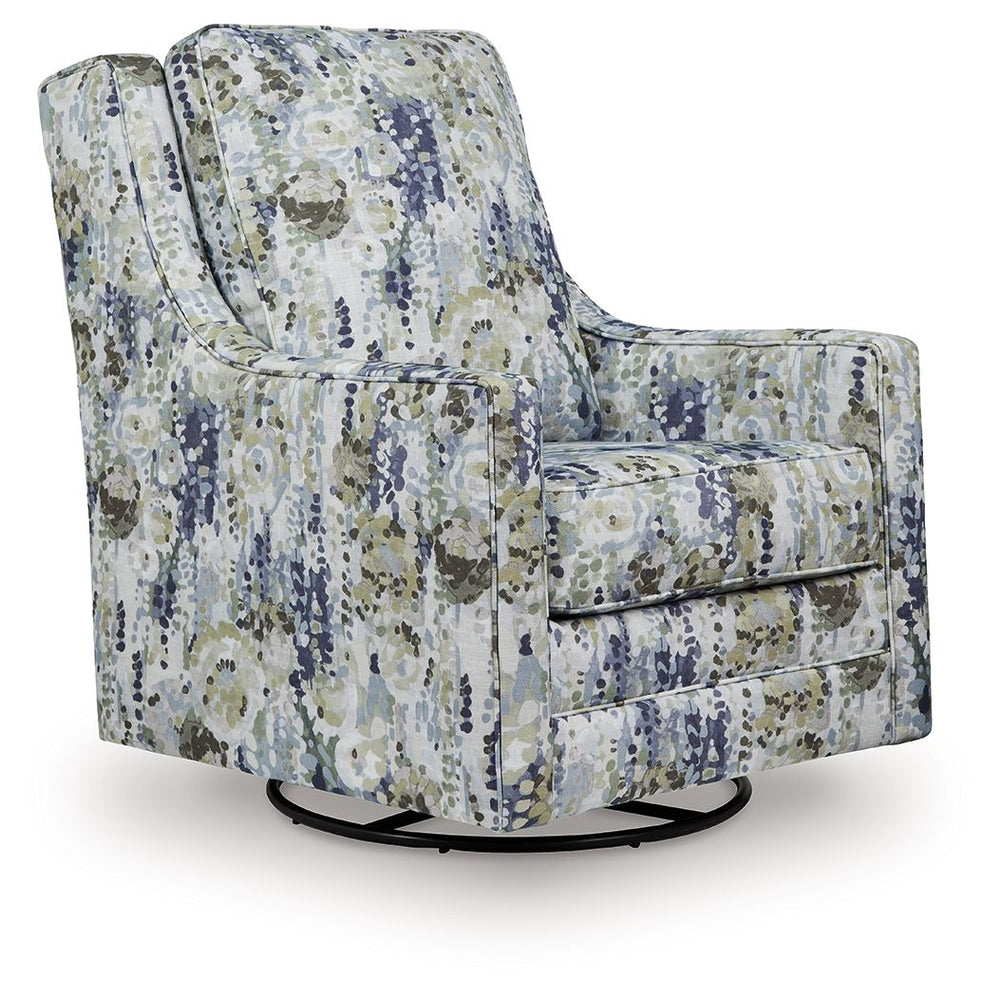 Dustinford - Swivel Glider Accent Chair - Multi