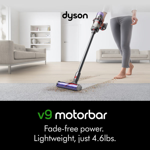 Dyson - V9 Motorbar (Newest Model) Lightweight Cordless Vacuum Cleaner - Nickel/Nickel