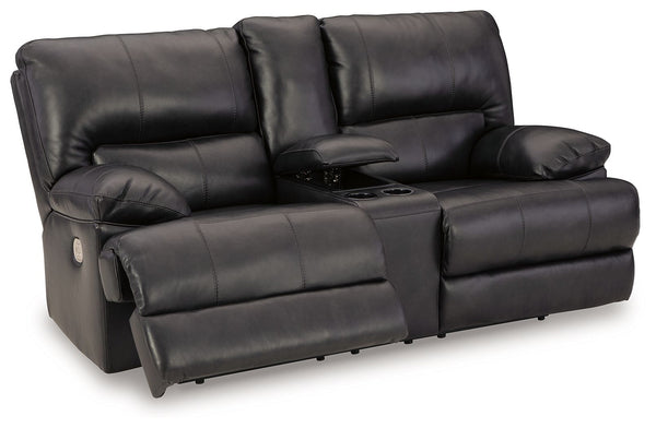 Mountainous - Sofá biplaza reclinable eléctrico con consola/reposacabezas ajustable - Eclipse