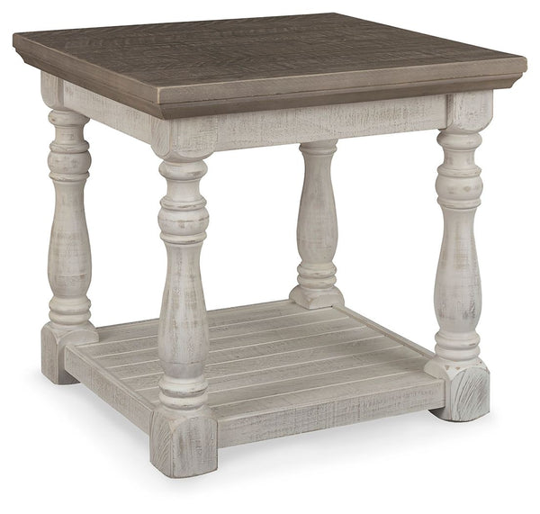 Havalance - Mesa auxiliar rectangular - Gris / Blanco